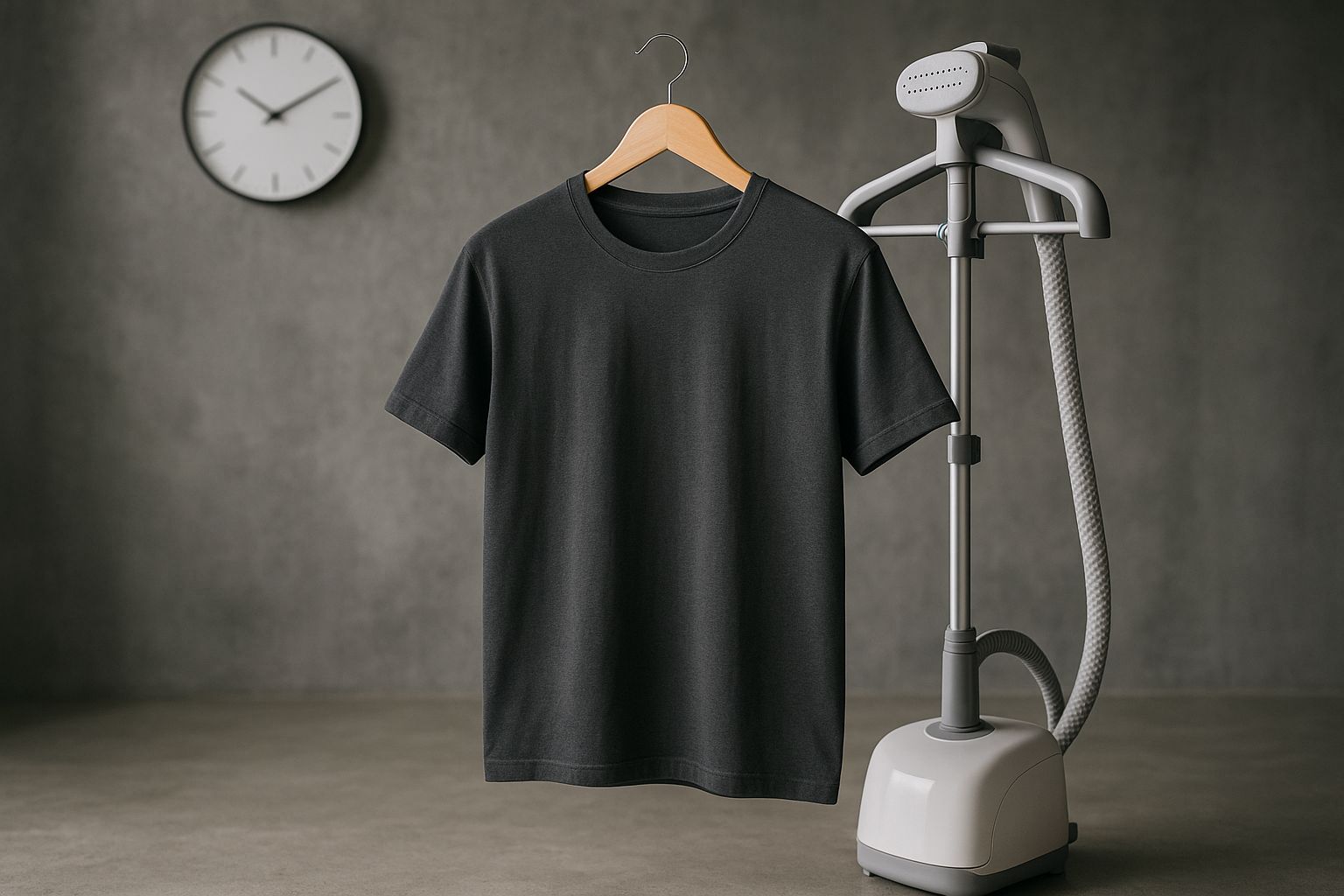 Färgstarka profilkläder hänger prydligt på en rad.